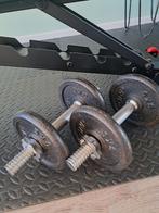 Dumbell set van Tunturi 15kg per stang (+10kg), Sport en Fitness, Ophalen, Zo goed als nieuw, Dumbbell