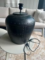 Zwarte metalen lamp lampenvoet landelijk, Huis en Inrichting, Ophalen, Minder dan 50 cm