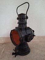 Antieke / vintage Spoorweglamp Van Rond Het Jaar 1900, Antiek en Kunst, Ophalen of Verzenden