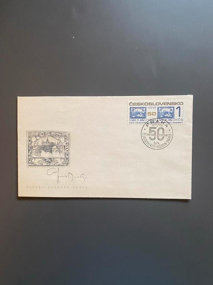 FDC Tsjechoslowakije 1968, Postzegels en Munten, Postzegels | Eerstedagenveloppen, Onbeschreven, Europa, Ophalen of Verzenden