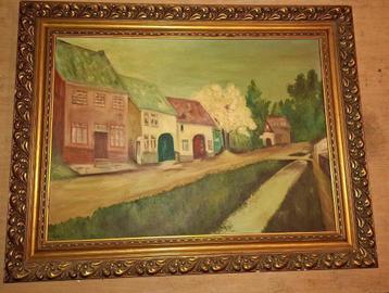 schilderij Beekstraat Schinveld  beschikbaar voor biedingen