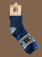 Alpaca wollen sokken - 100% wol. Maat 35-38, Nieuw, Alpaka, Blauw, Ophalen of Verzenden