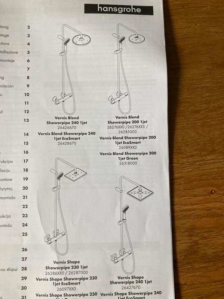 Standpijp Hansgrohe, Doe-het-zelf en Verbouw, Sanitair, Nieuw, Overige typen, Chroom, Ophalen of Verzenden