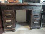 Houten antieke Bureau donker bruin, Huis en Inrichting, Ophalen, Zo goed als nieuw, 50 tot 75 cm, 50 tot 100 cm