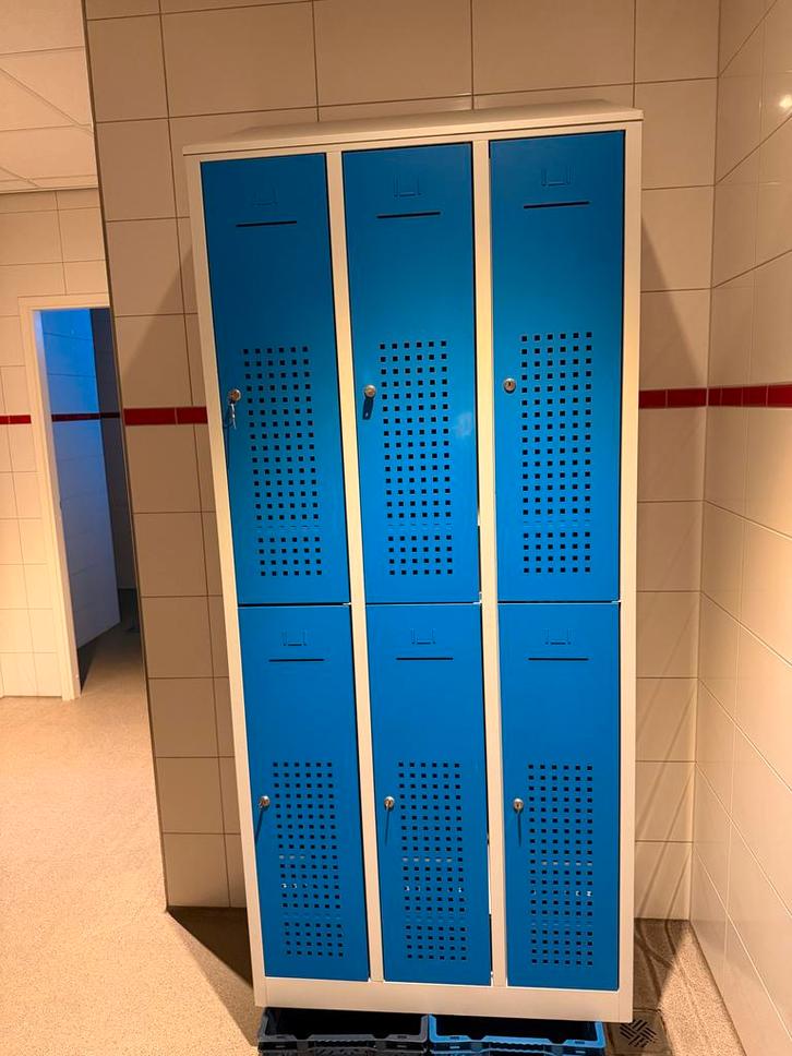 Metalen Locker Kast - 6 Deurs, Huis en Inrichting, Kasten | Lockerkasten, Zo goed als nieuw, Ophalen