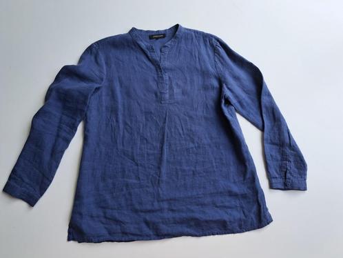Jeager jeansblauw linnen tuniek, 40 of 12 lange mouw, Kleding | Dames, Blouses en Tunieken, Zo goed als nieuw, Maat 38/40 (M)