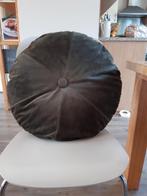 Rond kussen groen van By boo 55 cm wasbaar,sierkussen York, Huis en Inrichting, Woonaccessoires | Kussens, Ophalen of Verzenden