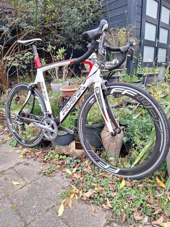 VERKOCHT !! Kuota Kult Ultegra 2x10 50/36 en F6R wielen, Fietsen en Brommers, Fietsen | Racefietsen, Gebruikt, Heren, Overige merken