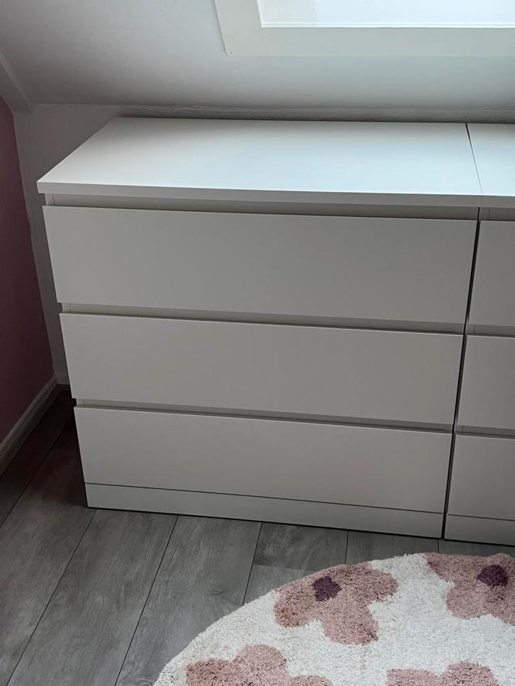 Twee ladekasten Malm ikea, Huis en Inrichting, Kasten | Ladekasten, Zo goed als nieuw, Minder dan 100 cm, 50 tot 100 cm, 25 tot 50 cm