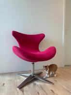 Roze Design Fauteuil, Huis en Inrichting, Fauteuils, Ophalen, Gebruikt, Minder dan 75 cm, Stof
