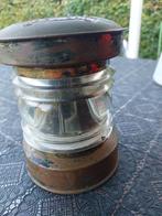 Koperen scheepslamp, toplicht, Ophalen of Verzenden, Zo goed als nieuw, Motorboot of Zeilboot