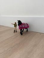 Sleigh paard met deken en figuur, Ophalen of Verzenden, Zo goed als nieuw