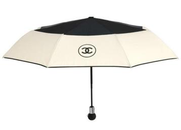 Chanel paraplu *NIEUW* + doos + ketting + tas zwart/wit VIP