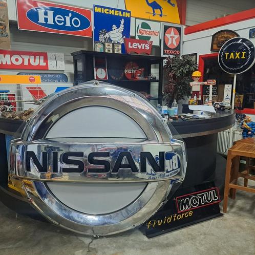 Nissan DealerSign lichtbak plaat Xxl, Verzamelen, Merken en Reclamevoorwerpen, Zo goed als nieuw, Reclamebord, Ophalen
