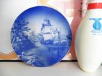 Wandbord Delfts blauw Villeroy & Boch retro vintage zeilschi, Ophalen of Verzenden, Gebruikt