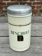 Emaille oude beschuitbus creme, Antiek en Kunst, Ophalen of Verzenden