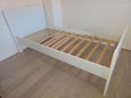 Jongensbed -logeerbed 90x200 met print, Gebruikt, 90 cm, Eenpersoons, Wit