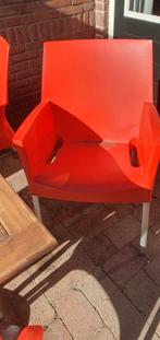 6 kunststof tuinstoelen horeca kwaliteit, Tuin en Terras, Tuinstoelen, Kunststof, Gebruikt, Ophalen