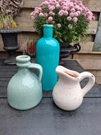 Set van 3 decoratieve vazen, Ophalen, Gebruikt, Overige kleuren, Aardewerk of Porselein