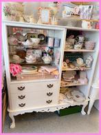 Brocante Queen Ann kast planken lades boekenkast, Ophalen