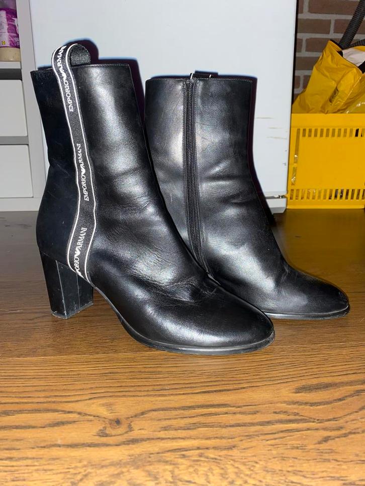 Emporio Armani Hak Laarsjes Zwart, Kleding | Dames, Schoenen, Gedragen, Lage of Enkellaarzen, Zwart, Ophalen
