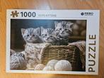 kattenpuzzel 1000 stukjes, Ophalen of Verzenden, 500 t/m 1500 stukjes, Nieuw, Legpuzzel
