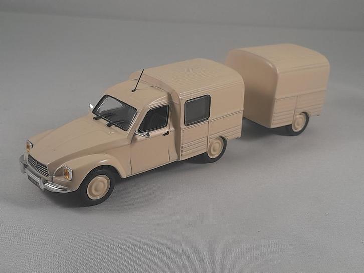 Citroën Acadiane met aanhanger 1:43, Hobby en Vrije tijd, Modelauto's | 1:43, Zo goed als nieuw, Auto, Overige merken, Ophalen of Verzenden