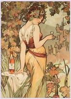 Grote 50x70cm Kunst Poster ALPHONSE MUCHA Art Nouveau ., Antiek en Kunst, Kunst | Litho's en Zeefdrukken, Verzenden