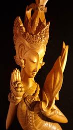 Balinees houtsnijwerk Dewi Sri Indonesië 67cm, Antiek en Kunst, Kunst | Beelden en Houtsnijwerken, Ophalen of Verzenden