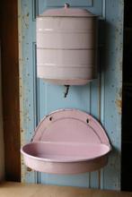 Emaille roze waterreservoir, Ophalen of Verzenden