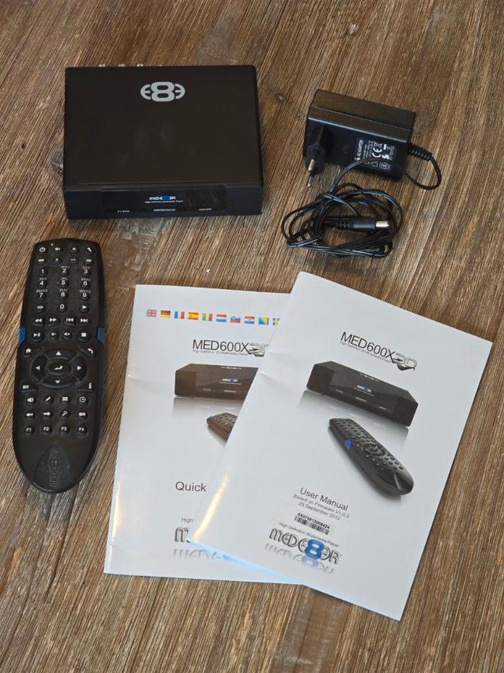 Mede8er MED600X3D HDMI Media Speler XVID/DIVX/ISO/MKV etc, Audio, Tv en Foto, Mediaspelers, Gebruikt, Zonder harde schijf, HDMI