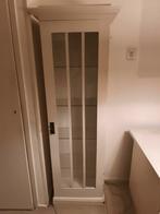 Brocant vitrine kast smal geslepen glas, 150 tot 200 cm, 25 tot 50 cm, 50 tot 100 cm, Ophalen of Verzenden