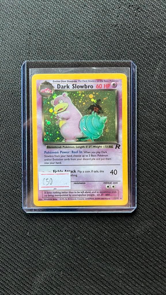 Dark Slowbro - Pokemon, Hobby en Vrije tijd, Verzamelkaartspellen | Pokémon, Zo goed als nieuw, Ophalen of Verzenden