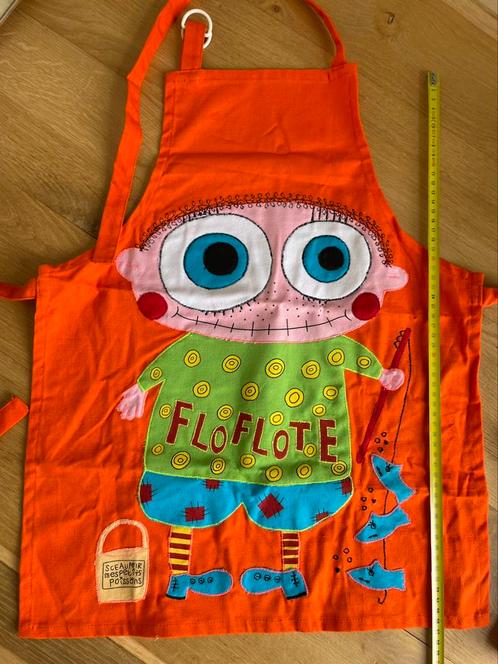 Superleuk schort - NIEUW!, Huis en Inrichting, Keuken | Textiel, Nieuw, Schort, Oranje, Ophalen of Verzenden