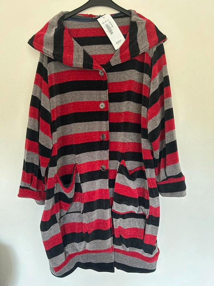 Warme winterjas AKH maat 58/60, Kleding | Dames, Grote Maten, Nieuw, Jas of Mantel, Blauw, Ophalen of Verzenden