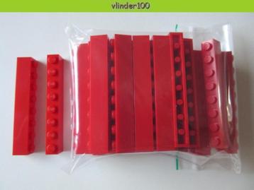 L621 LEGO *NIEUW* STEEN ROOD 1x8 3008-5 beschikbaar voor biedingen