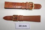 Horlogebandje Leder 20mm, Ophalen of Verzenden, Nieuw