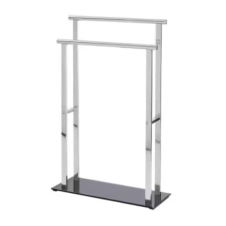 NIEUW! Wenko lava handdoek- kledingrek zilver/ zwart €33,99, Huis en Inrichting, Badkamer | Badtextiel en Accessoires, Nieuw, Handdoek