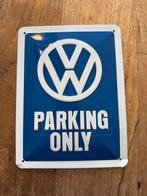 Volkswagen Parking Only Emaille Bord, Ophalen of Verzenden