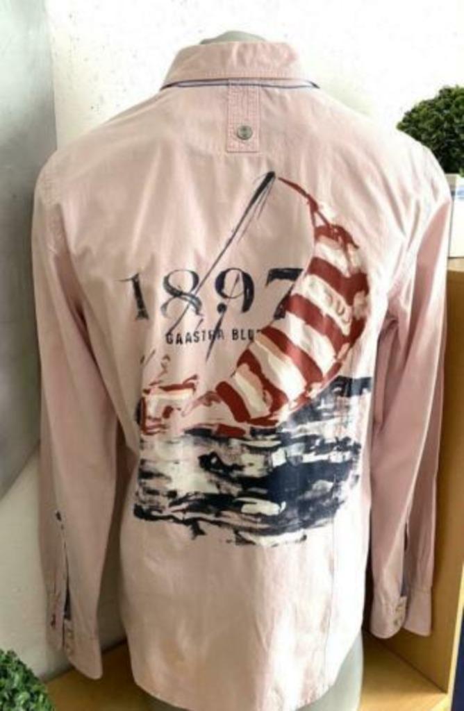 Gaastra overhemd maat M [vm], Kleding | Heren, Overhemden, Zo goed als nieuw, Halswijdte 41/42 (L), Roze, Ophalen of Verzenden