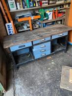 werkbank met lades, Doe-het-zelf en Verbouw, Werkbanken, Ophalen, Gebruikt, 170 cm of meer, Bankschroef