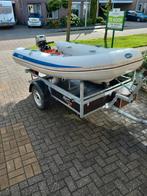 Rib met 8 pk en trailer., Watersport en Boten, Rubberboten, Zo goed als nieuw, Benzine, Minder dan 70 pk, Overige materialen