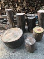 Te koop diverse hakblokken in  maten en in hoogte en diktes, Tuin en Terras, Haardhout, Minder dan 3 m³, Ophalen of Verzenden