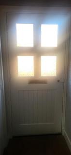 Hardhouten Voordeur - Links - 93x210cm, Doe-het-zelf en Verbouw, Deuren en Horren, Ophalen of Verzenden