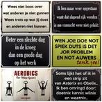Men no shoe Ladies no shirt reclamebord van metaal wandbord, Nieuw, Ophalen of Verzenden
