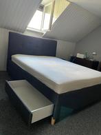 IKEA IDANÄS gestoffeerd bed met opbergruimte – 160x200 cm, Ophalen, Gebruikt, Tweepersoons, 200 cm