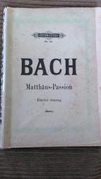 Bach - Matthäus-Passion, Klavier-Auszug, Gebruikt, Klassiek, Artiest of Componist, Zang