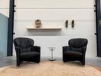 2 Nieuw Leolux Excalibur Fauteuil zwart leer Design stoel, Huis en Inrichting, Fauteuils, Leolux, Nieuw, Ophalen of Verzenden