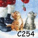 Servetten decoupage/bullet journal – kittens cadeautje C254, Verzenden, Nieuw, Materiaal