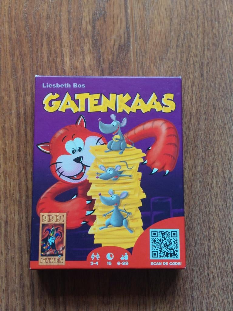 Gatenkaas - Leuk familiespel!, Hobby en Vrije tijd, Gezelschapsspellen | Kaartspellen, Een of twee spelers, Ophalen of Verzenden